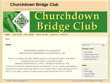 Tablet Screenshot of churchdownbridgeclub.org.uk